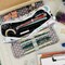 Wrapables Large Capacity Pencil Case, 3 Compartment Pencil Pouch for Stationery Pens